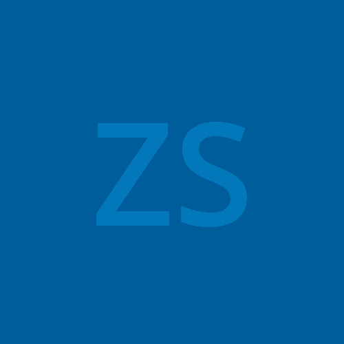 ZS initials in blue box