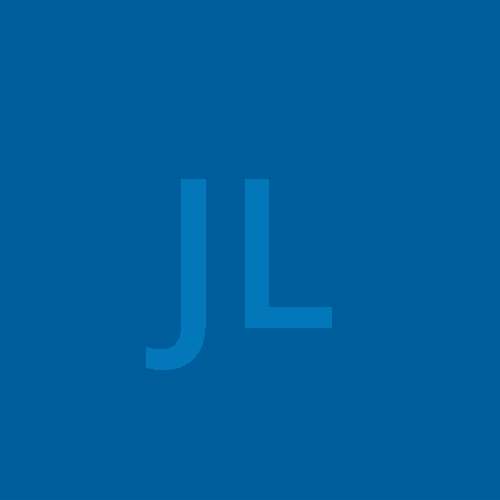 JL initials in blue box