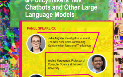 Princeton CITP presents: “Confused by All the Chatter? Journalists, Researchers & Policymakers Talk Chatbots and Other Large Language Models”