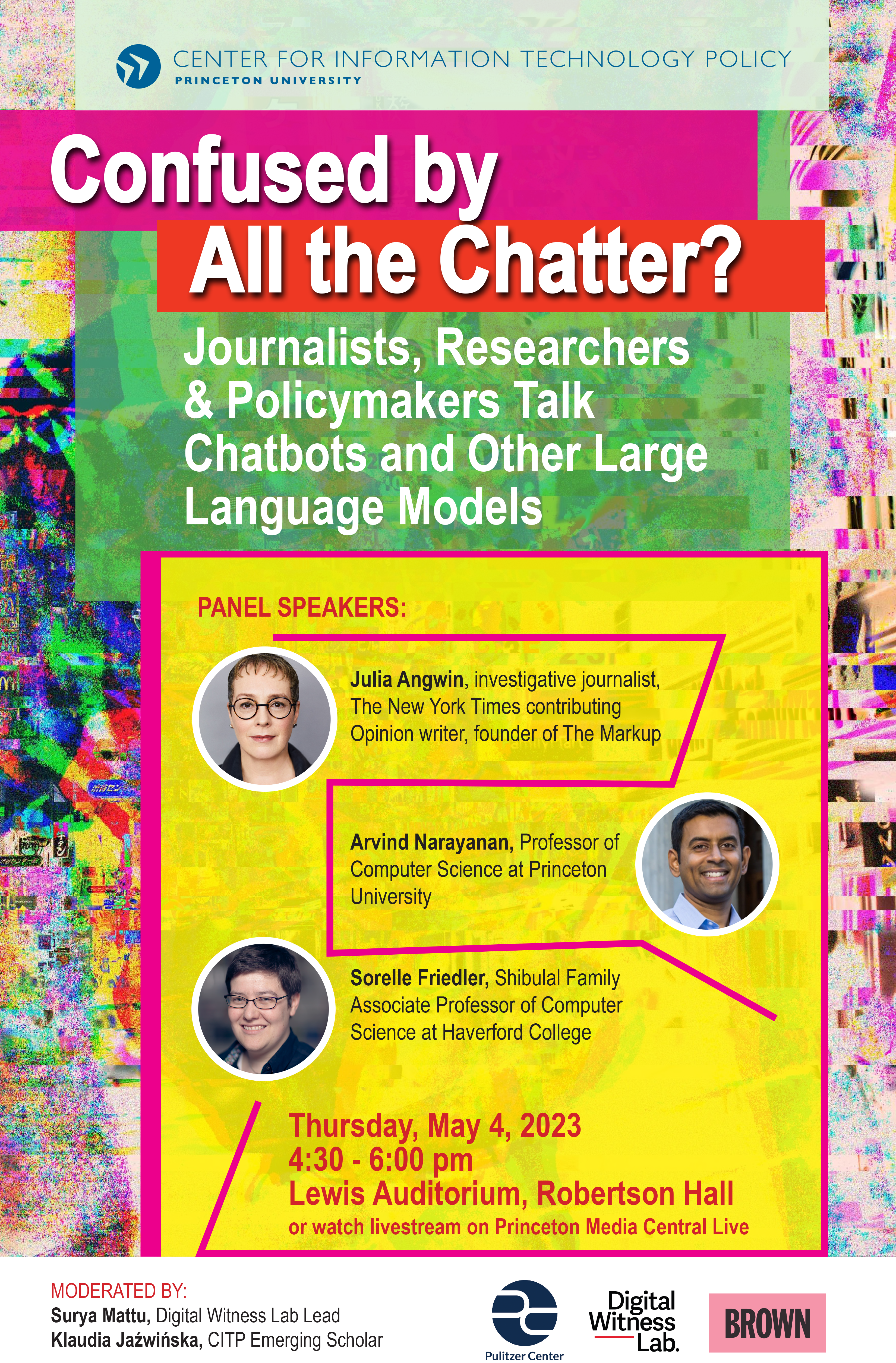 Colorful Confused by All the Chatter poster